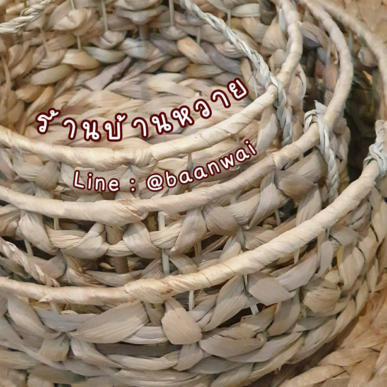 ชั้นแขวนผักตบชวา 3 ชั้น ตะกร้าต้นไม้แบบแขวน ตะกร้าแขวน