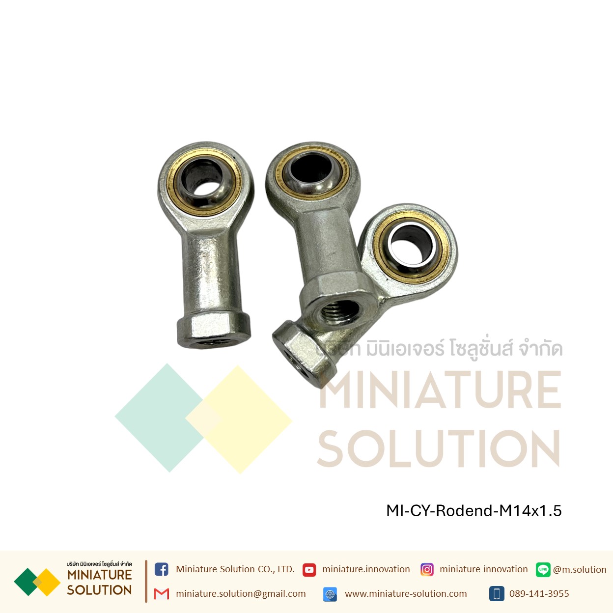 ลูกปืนตาเหลือก Mini Air Cylinder Female Thread Fisheye ก้านเชื่อมต่อแบริ่ง M5x0.8 M6x1 M8x1.25 M10x1.25 M12x1.25 M14x1.5M16x1.5 M18x1.5 M20x1.5 M27x2