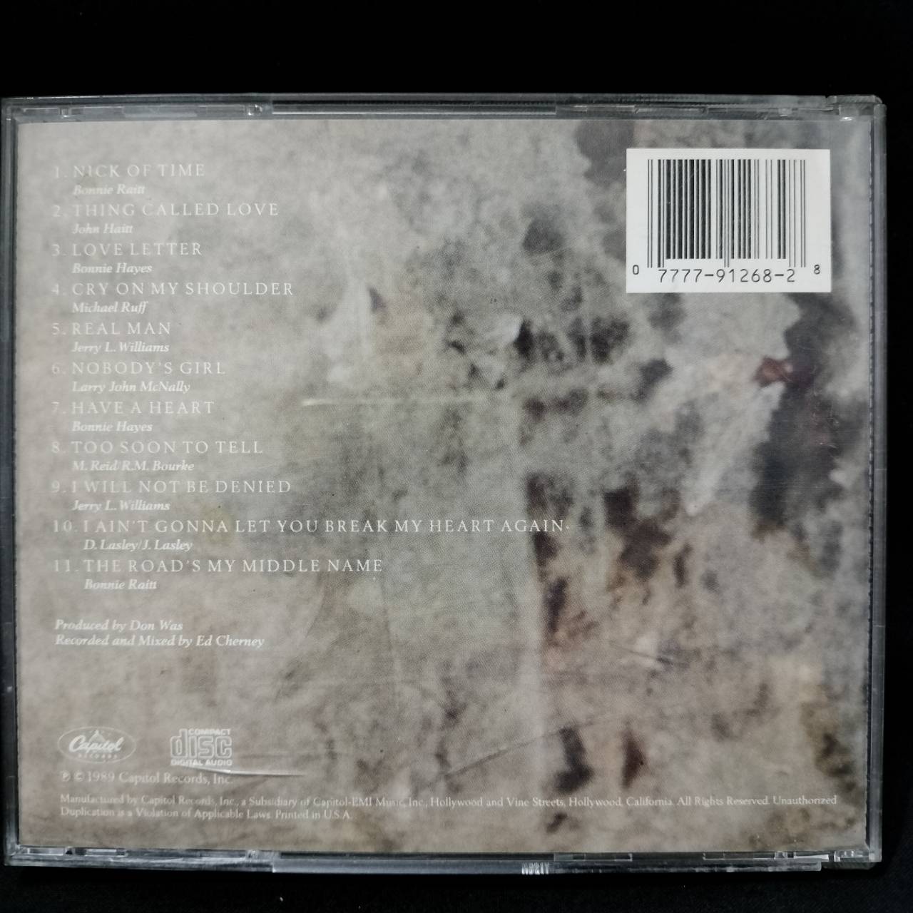 Bonnie Raitt – Nick Of Time / USA / แผ่นสวย