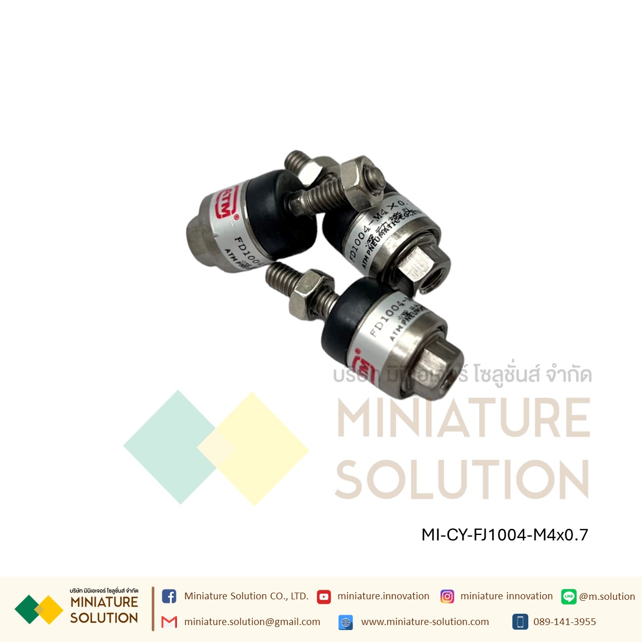 FJ10 JA FD Series- ข้อต่อปลายแกน โฟลดิ้งจ๊อย ข้อต่อกระบอกลม M3 M4 M5 M6 M8 M10 M12 M14