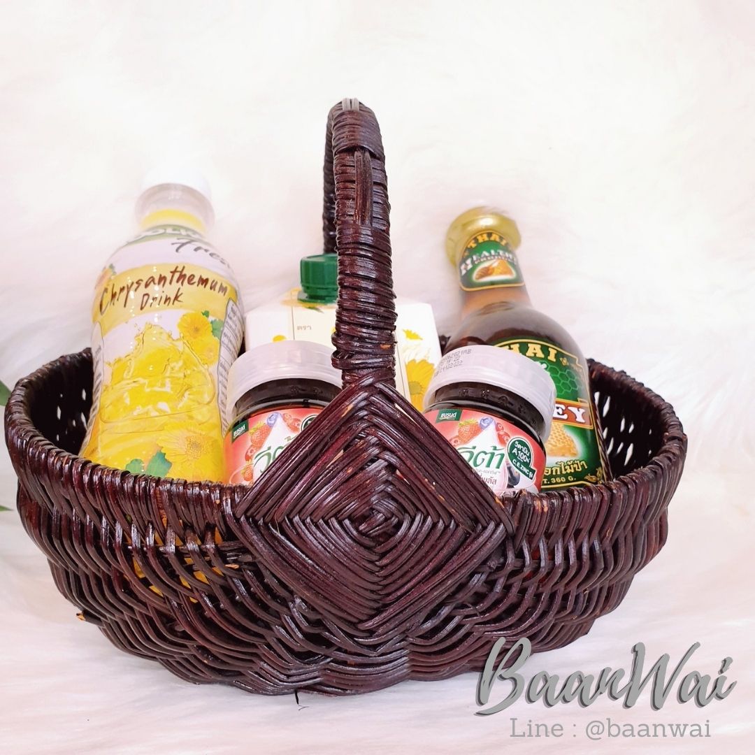 กระเช้าเฟิร์น กระเช้าใส่ผลไม้