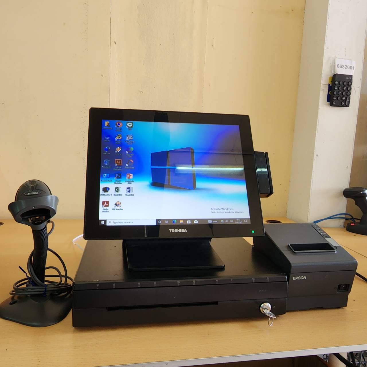 POS ชุดคิดเงิน Toshiba ครบชุดพร้อมโปรแกรม มือสอง