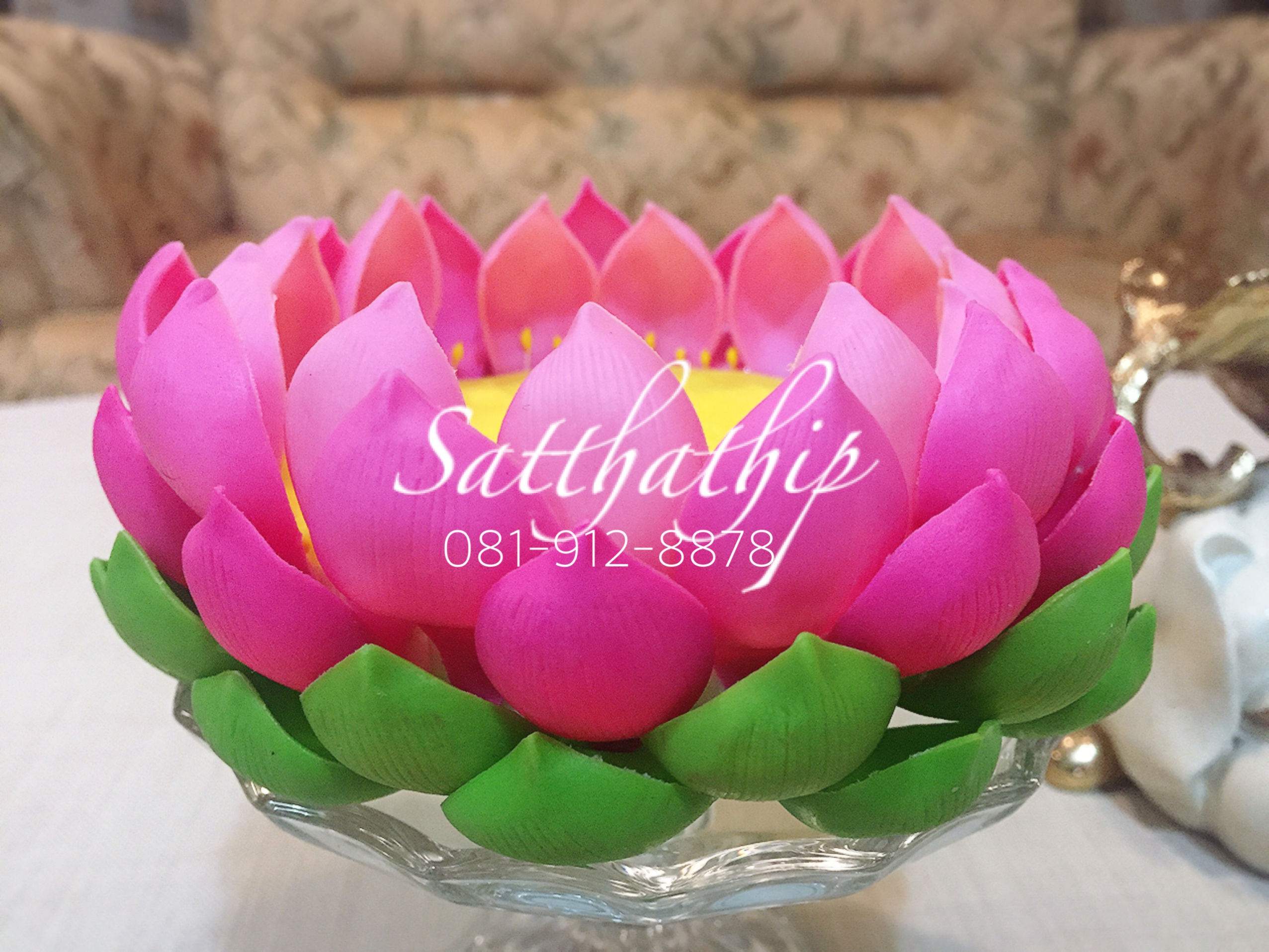 ถาดบัว ประดิษฐ์จากดิน - ฐานบัว ประดิษฐ์จากดิน - พานบัว ประดิษฐ์จากดิน - ถาดบัวดินปั้น - ฐานบัวดินปั้น - พานบัวดินปั้น -Tray