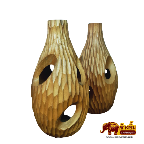 แจกันไม้มะม่วง( A111 )สูง11นิ้ว