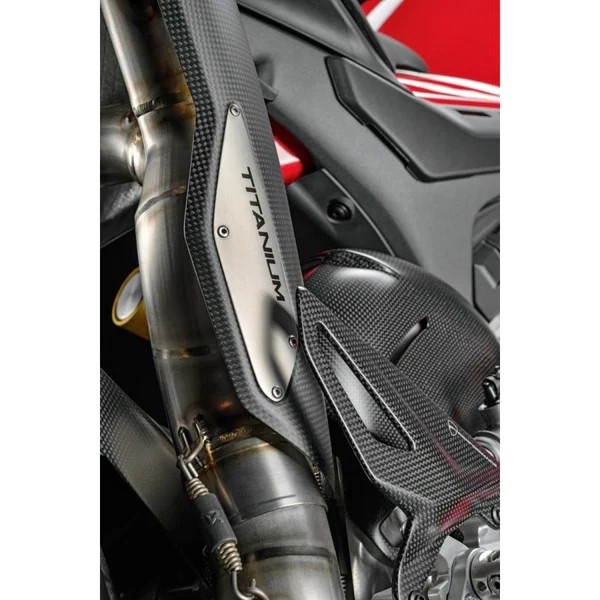 ท่อฟูล Akrapovic แบบปลายคู่ ออกบนสำหรับ streer fighter V4 2023+ (For Exhibition only)