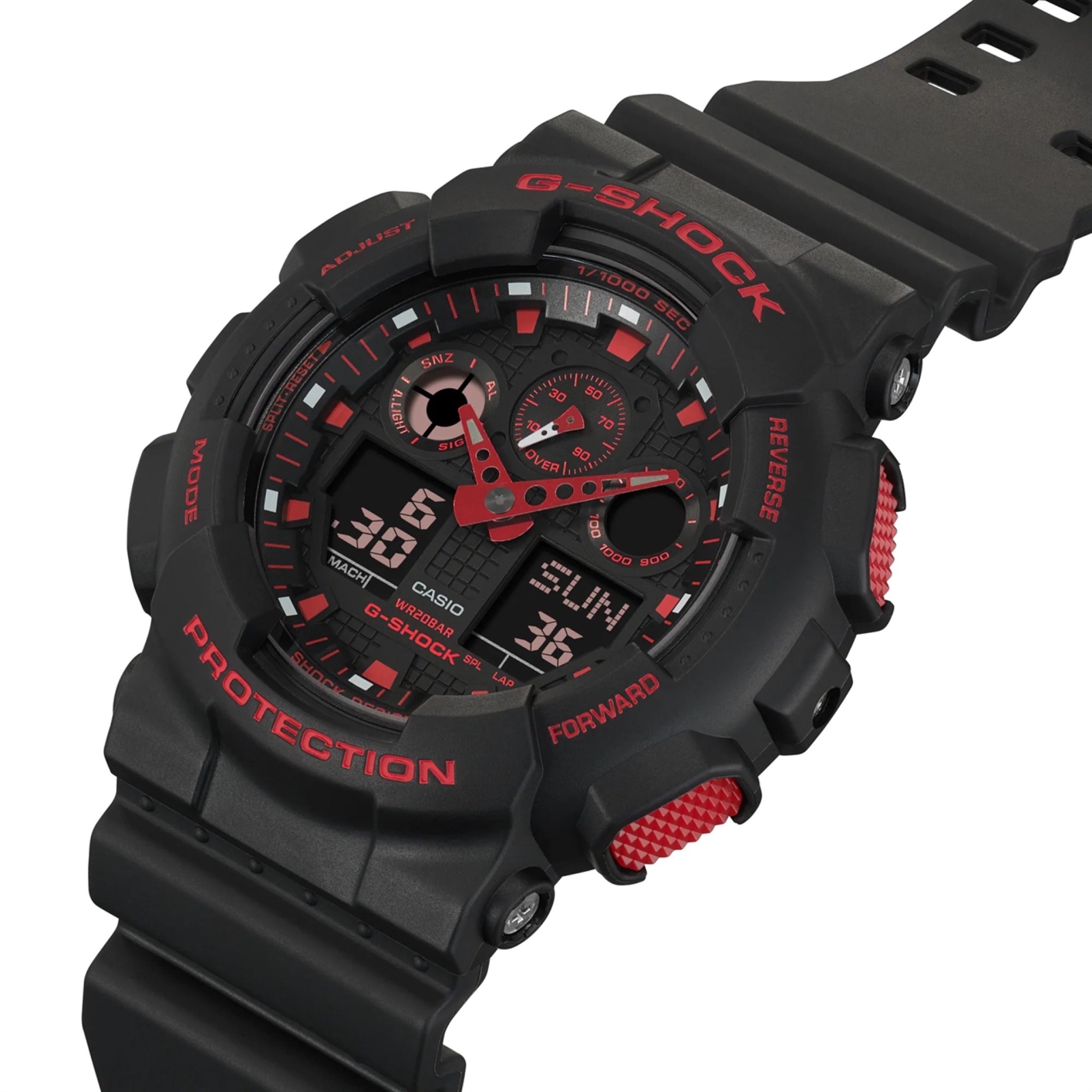 CASIO G-SHOCK นาฬิกาข้อมือ นาฬิกากันน้ำ นาฬิกาของแท้ ประกันศูนย์ CMG 1 ปี รุ่น GA-100BNR-1A