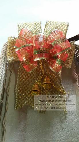 "งานตัวอย่าง" รับทำโบว์ติดกระเช้า โบว์ติดของชำร่วย โบว์ของขวัญ โบว์รางวัล โบว์ประกวด โบว์ติดรางวัล