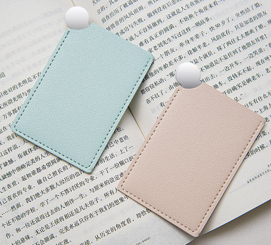 กระจก+พร้อมซองหนังPU,กระจกพร้อมซองหนังPU,สกรีนโลโก้,ติดโลโก้