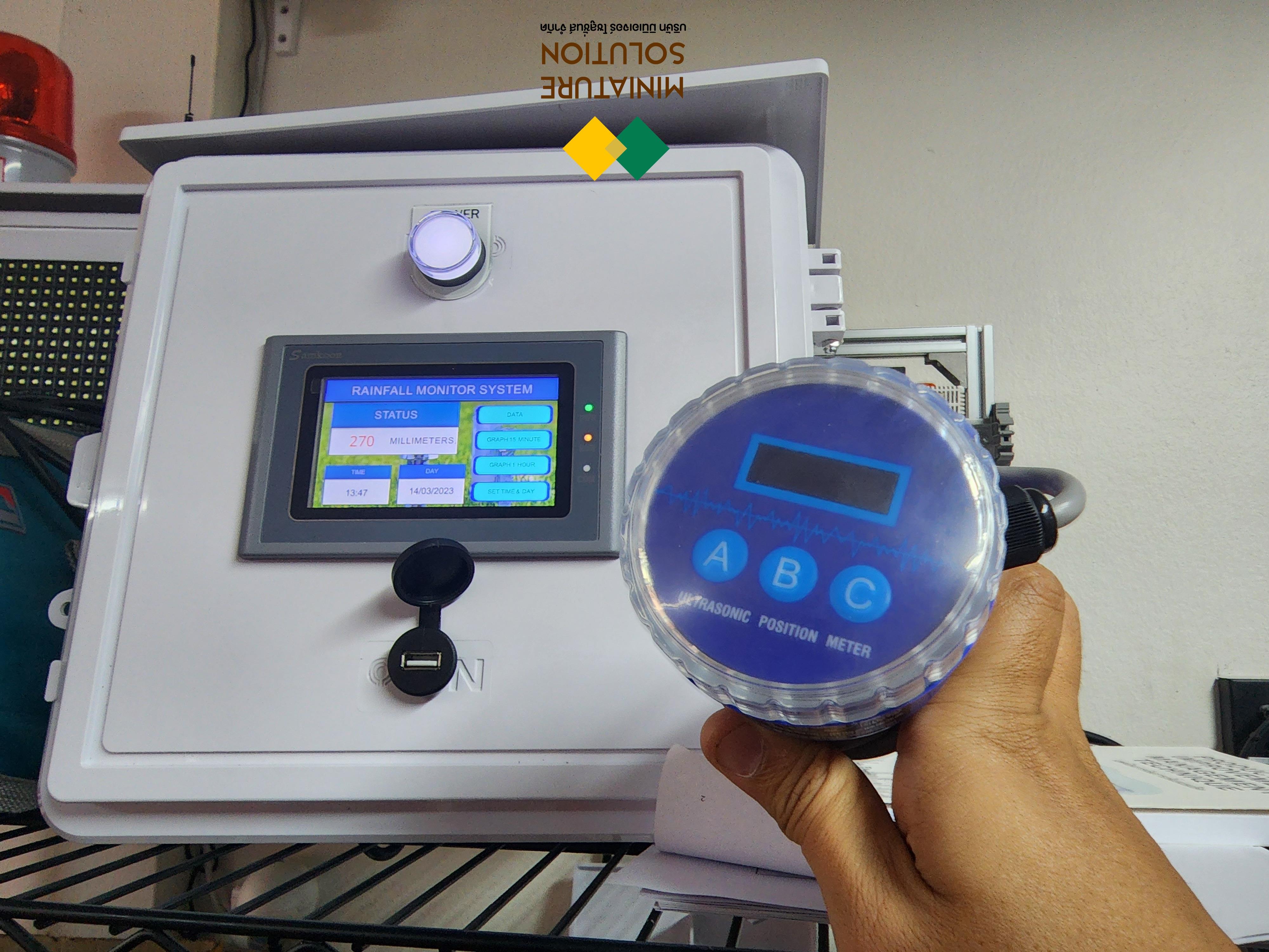 ชุดวัดค่าเก็บข้อมูล ปริมาณน้ำฝน แบบพกพา Rain DATA logger Station