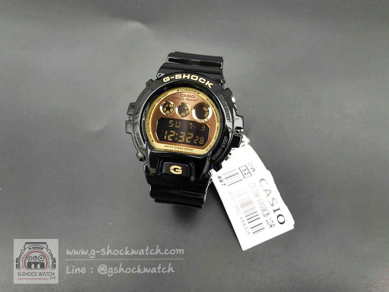 CASIO G-SHOCK นาฬิกาข้อมือ นาฬิกากันน้ำ นาฬิกาของแท้ ประกันศูนย์ CMG 1 ปี DW-6900CB-1D ดำ