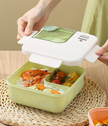 กล่องข้าวพลาสติก,กล่องใส่ข้าว,กล่องใส่ข้าวพลาสติก,1.1L