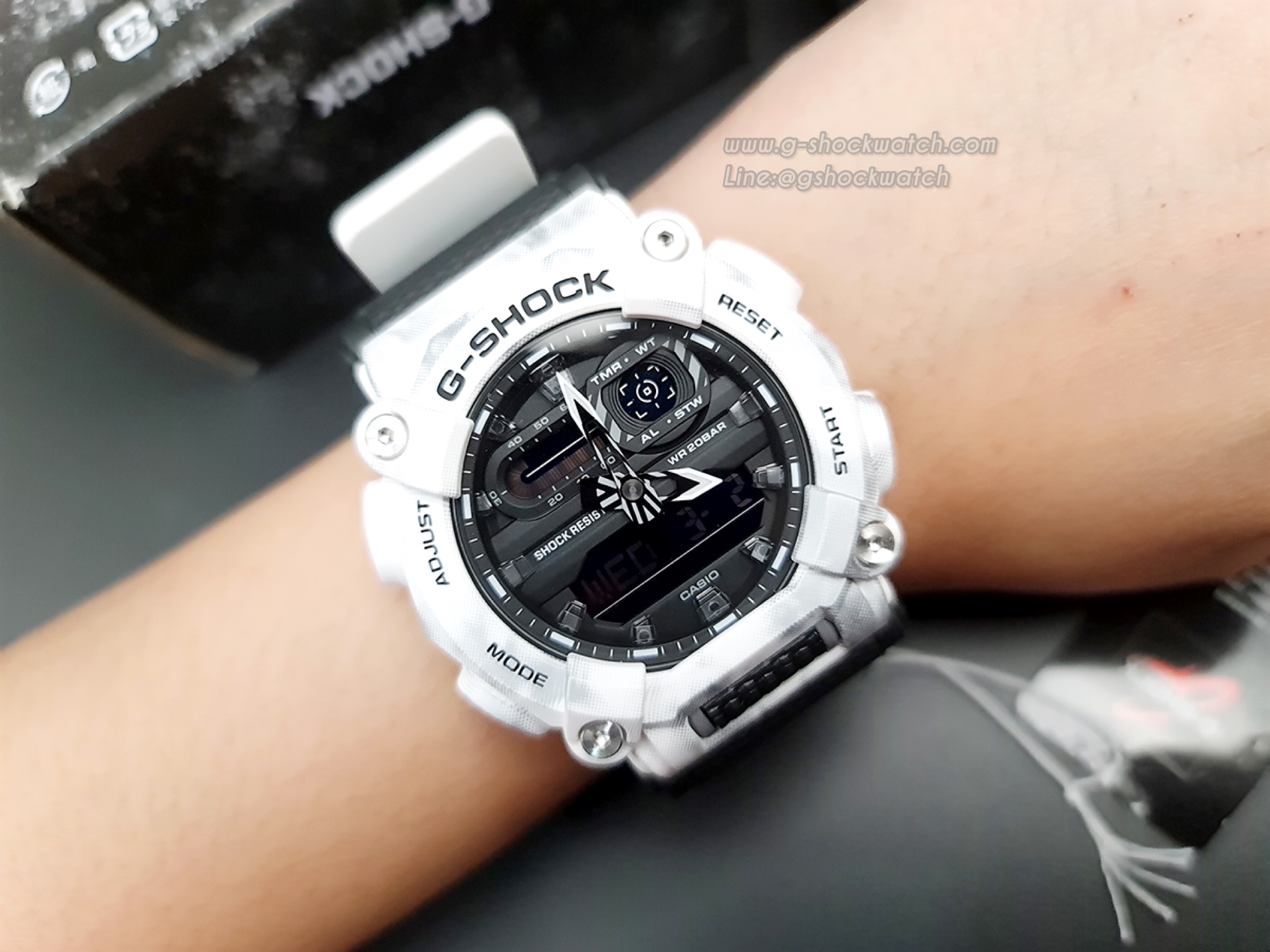 CASIO G-SHOCK นาฬิกาข้อมือ นาฬิกากันน้ำ นาฬิกาของแท้ ประกันศูนย์ CMG 1 ปี รุ่น GA-900GC-7A