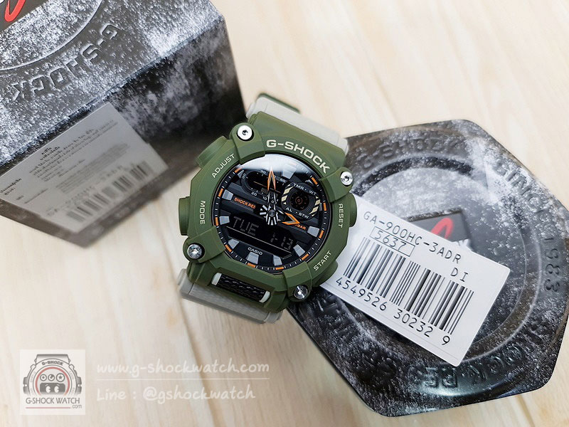 CASIO G-SHOCK นาฬิกาข้อมือ นาฬิกากันน้ำ นาฬิกาของแท้ ประกันศูนย์ CMG 1 ปี รุ่น GA-900HC-3A