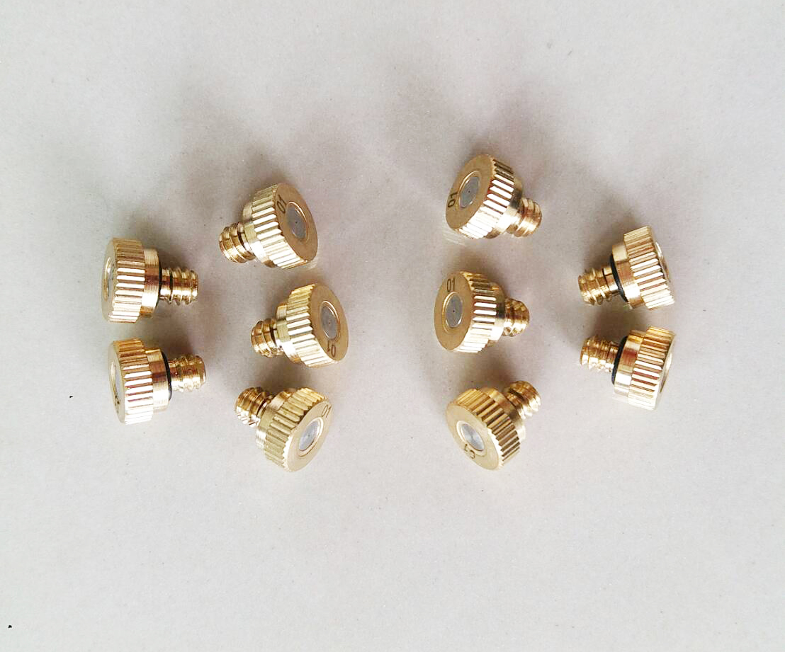 10x หัวพ่นหมอก Stainless orifice 0.2mm Brass case