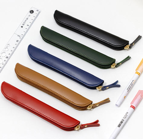 กระเป๋าใส่เครื่องเขียน,กระเป๋าใส่ดินสอปากกา,กล่องดินสอ,สกรีนโลโก้,ที่ใส่ปากกาหนังเทียม