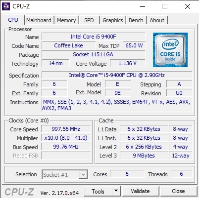 PC ประกอบ Intel Core i5-9400F / GTX 1650 / RAM 24GB DDR4 / SSD Sata 120GB