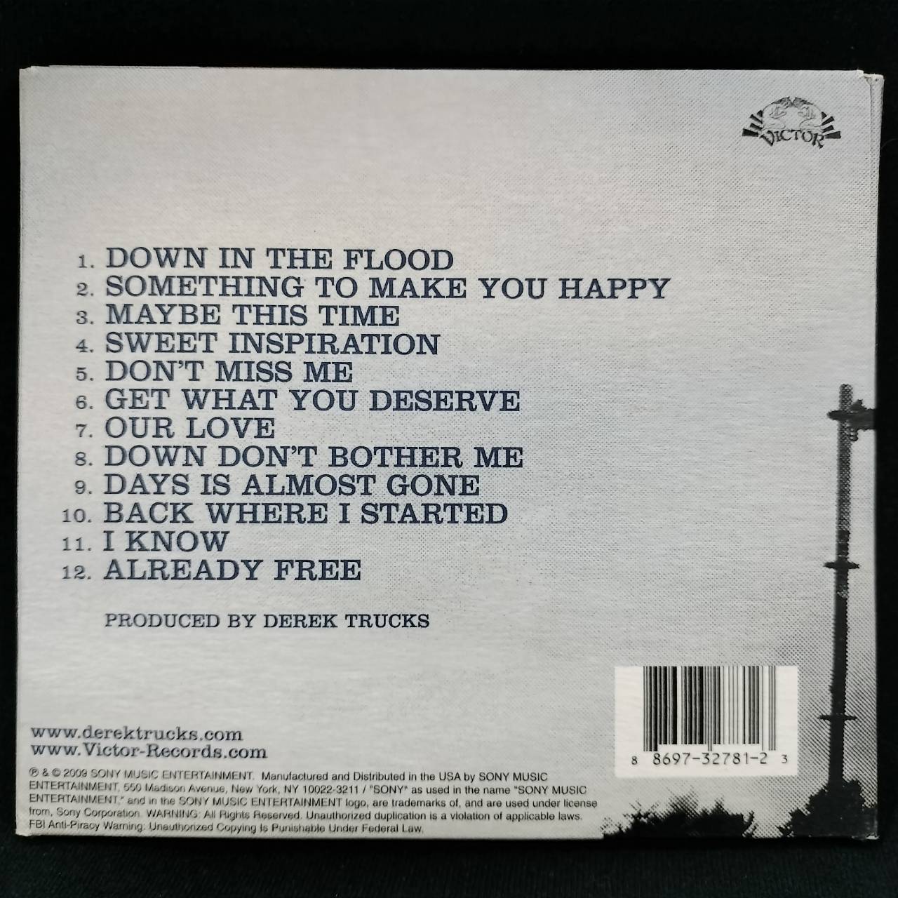 The Derek Trucks Band – Already Free / USA / กล่องกระดาษตำหนิฉีกมุมเล็กน้อย / แผ่นดี