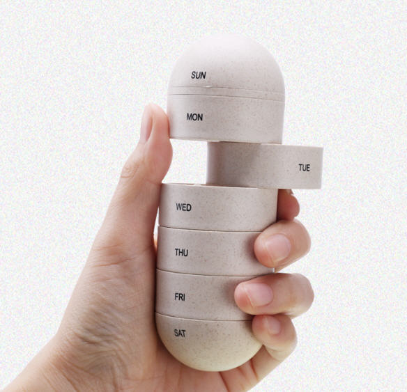 กล่องใส่ยา,กล่องเก็บยา7วัน,กล่องใส่ยาพกพา