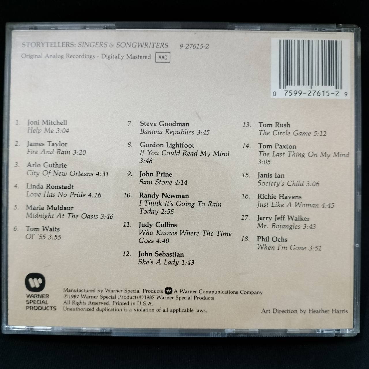 Various – Storytellers: Singers And Songwriters / USA / แผ่นดี