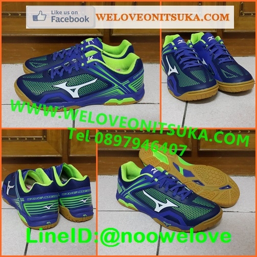 รองเท้าปิงปอง Mizuno Wave Medal Z สีน้ำเงินคาดขาว รองเท้าปิงปอง รุ่นยอดนิยม สีสวย โดดเด่น ชัดเจน หนานุ่ม ใส่สบายเท้า 81GA171001