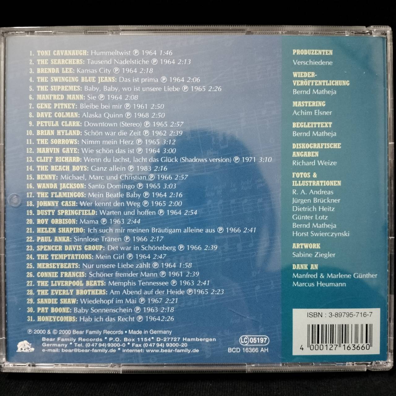 Various – 1000 Nadelstiche - Amerikaner & Briten Singen Deutsch / GERMANY / แผ่นสวย