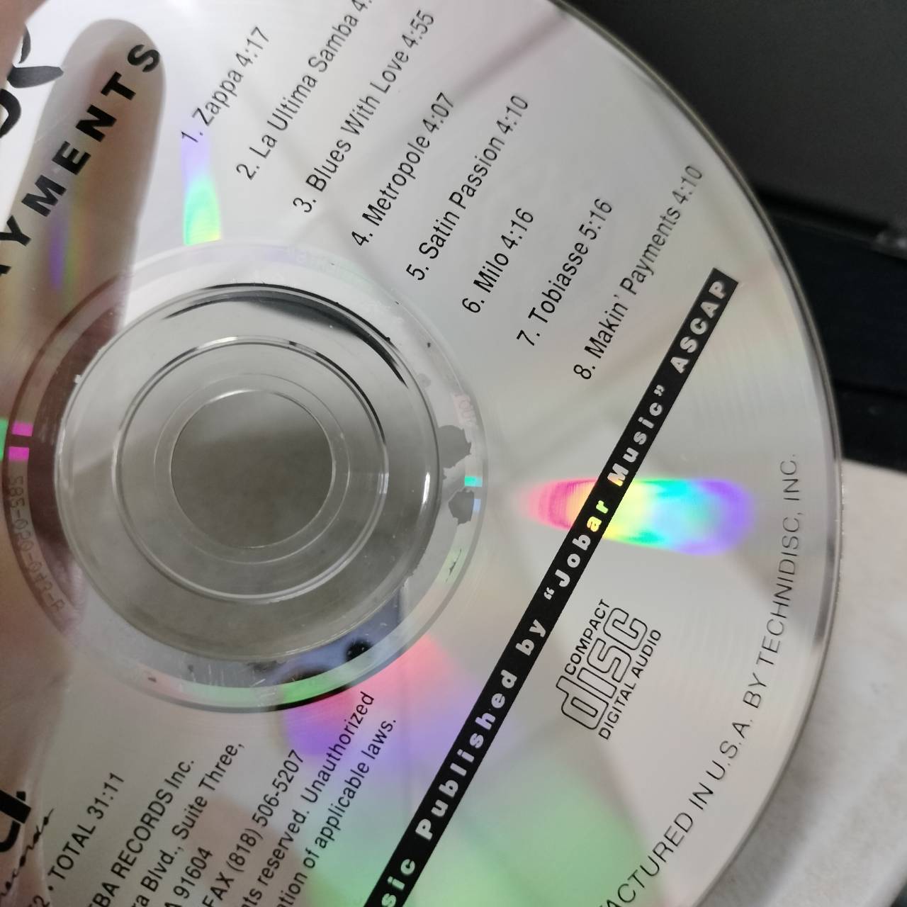 Turquoise – Makin' Payments / USA / ทะลุขอบ(ไม่โดนเนื้อแผ่น) / มีรอยบ้าง