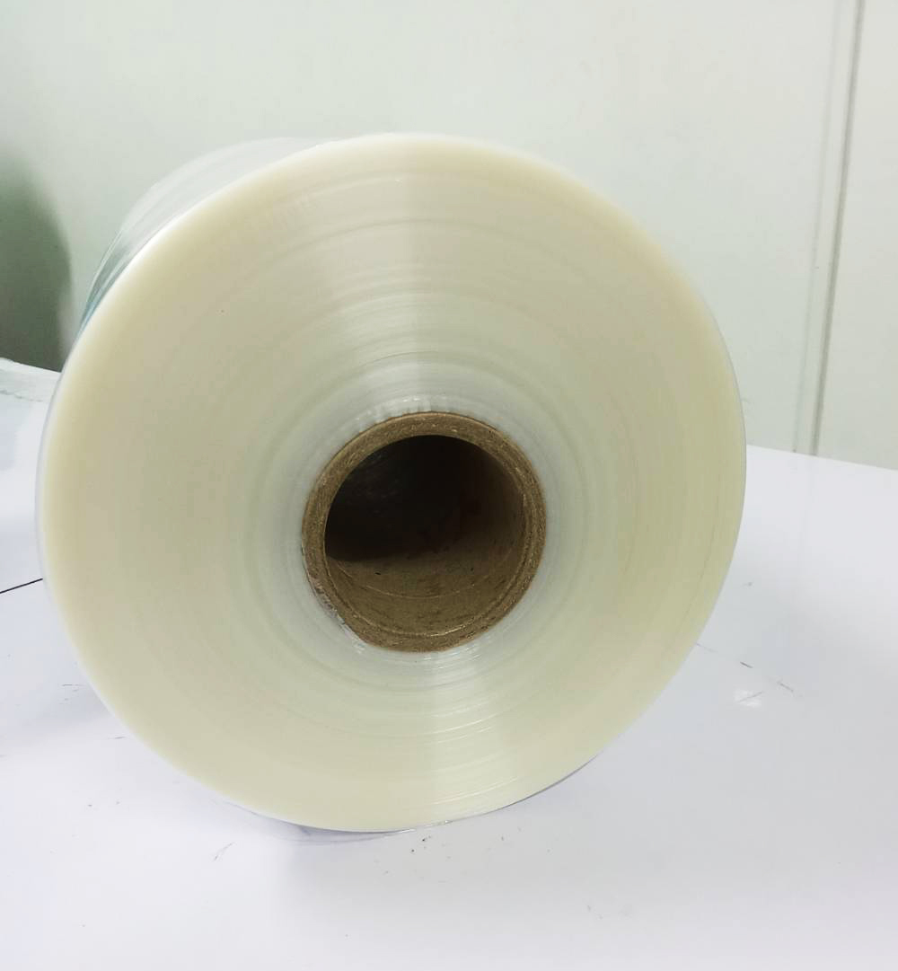 ฟิล์มม้วน pof ม้วนฟิล์ม pof หน้ากว้าง 35 ซม. 30 ซม. 25 ซม. หนา 19 ไมครอน (pof shrink film) ฟิล์มหดราคาถูก