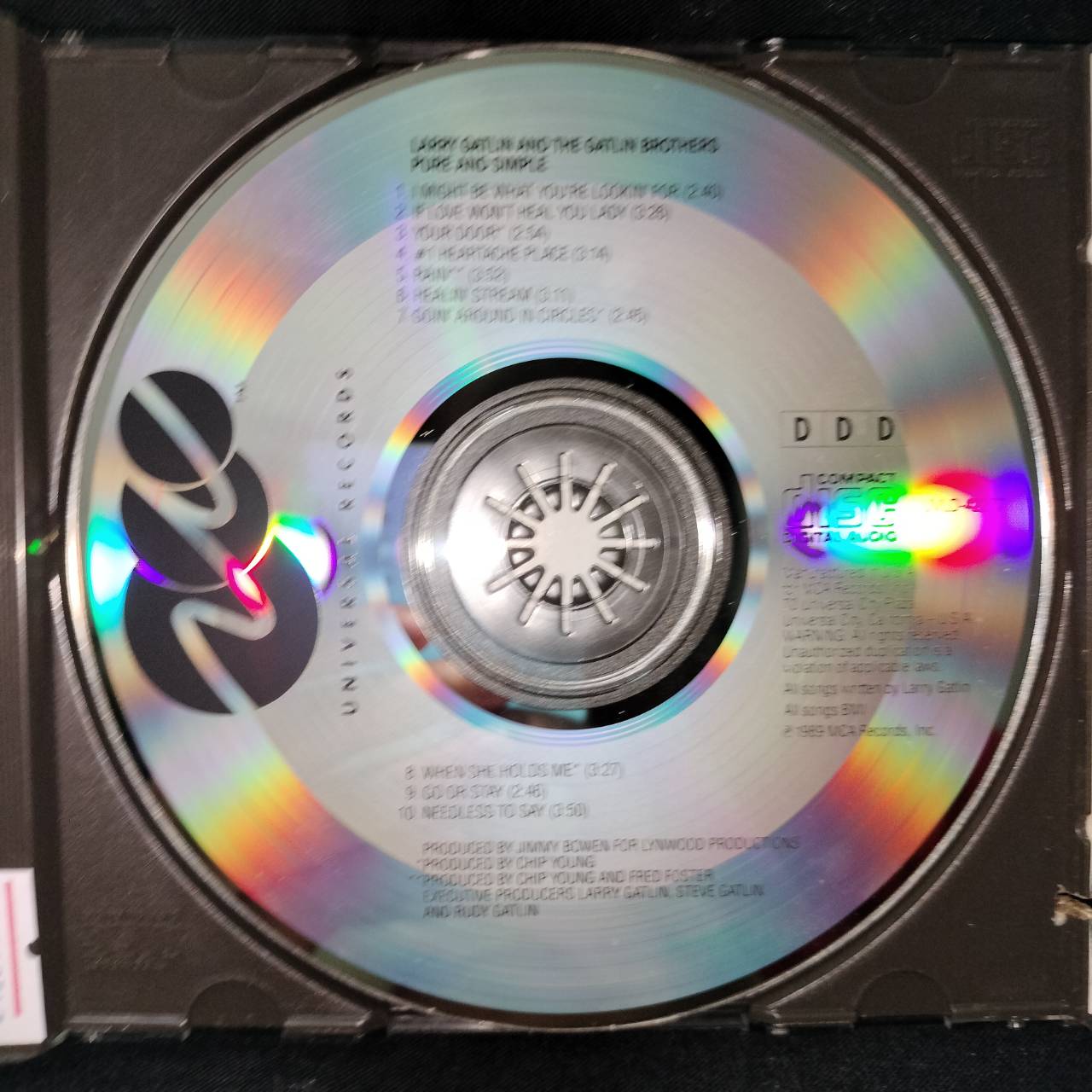 Larry Gatlin & The Gatlin Brothers – Pure N' Simple / USA / เจาะสันกล่อง / แผ่นดี