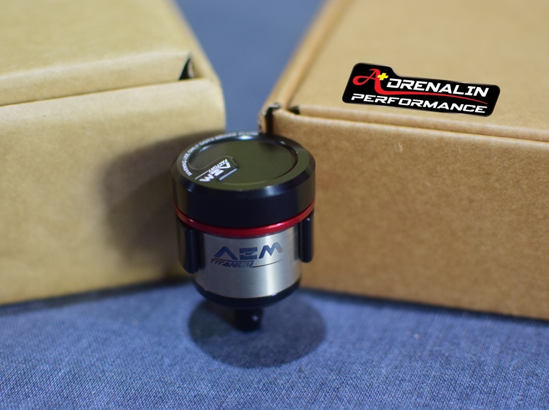 กระปุกน้ำมันเบรค AEM Factory ไทเทเนียม ขนาดS 27mm