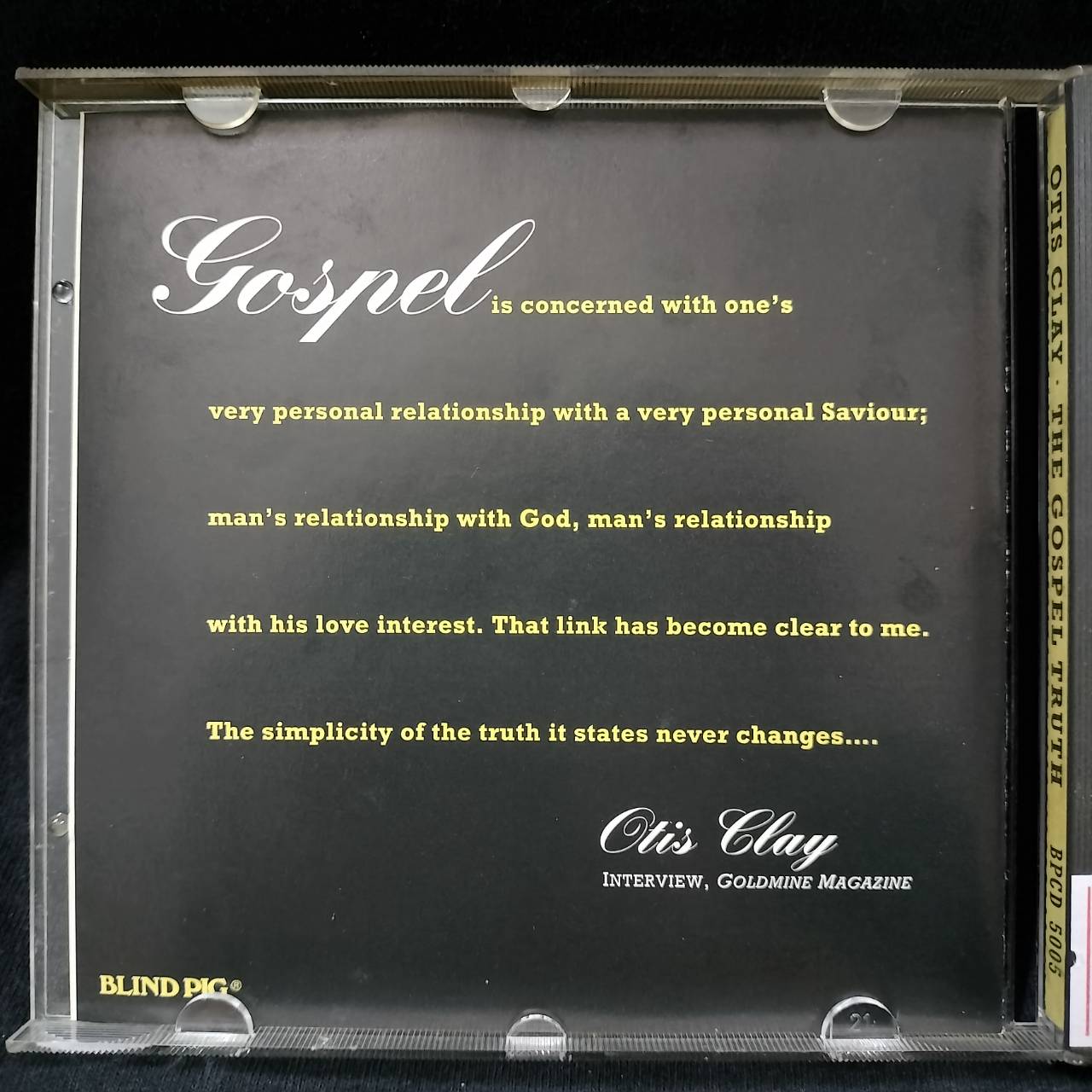 Otis Clay – The Gospel Truth / USA / ปกเจาะ / แผ่นสวย