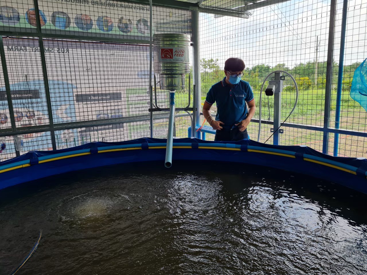 ติดตั้งระบบควบคุมปลาดุก x มหาวิทยาลัยเทคโนโลยีราชมงคลสุวรรณภูมิ