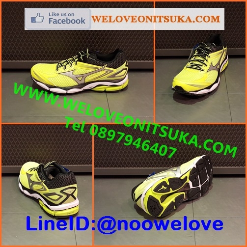 Mizuno Wave Ultima 8 สีเหลืองเขียวสะท้อนแสง รุ่นยอดนิยม สีสวย นุ่มใส่สบายเท้า เบา น่าใช้ J1GC160919