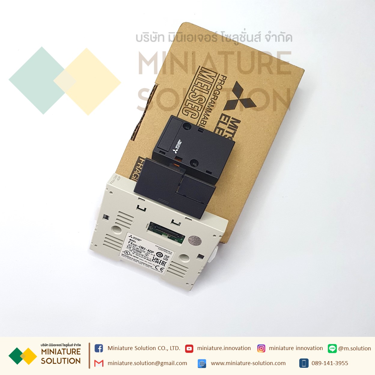 การ์ดขยาย FX3G PLC MITSUBISHI ตัวแปลงการ์ด/อะแดปเตอร์พิเศษ (FX3G-CNV-ADP)