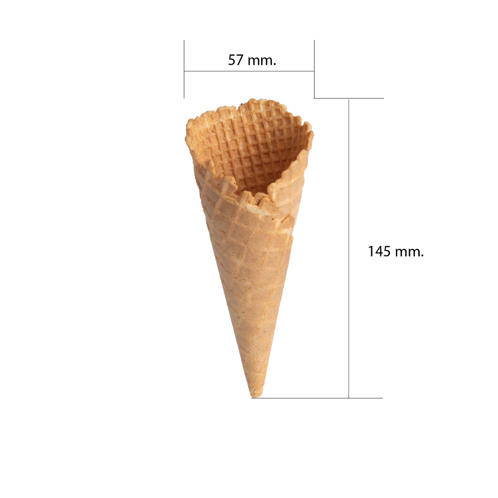 Mr.Cone Waffle Cone Medium 12 pcs/ pack มิสเตอร์โคน วาฟเฟิลโคน กลาง ห่อละ 12 ชิ้น (05-5598)