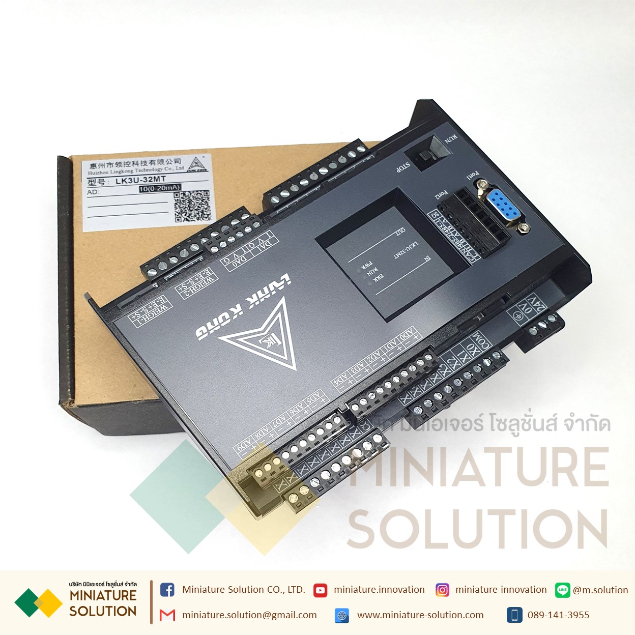 PLC LK3U-32MT-10AD-2DA MITSU GXWork