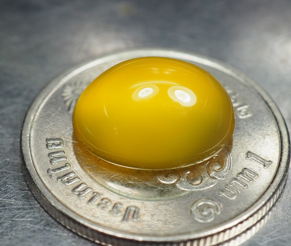 คาลซิโดนีสีเหลือง(Yellow Chalcedony) 4.60 กะรัต