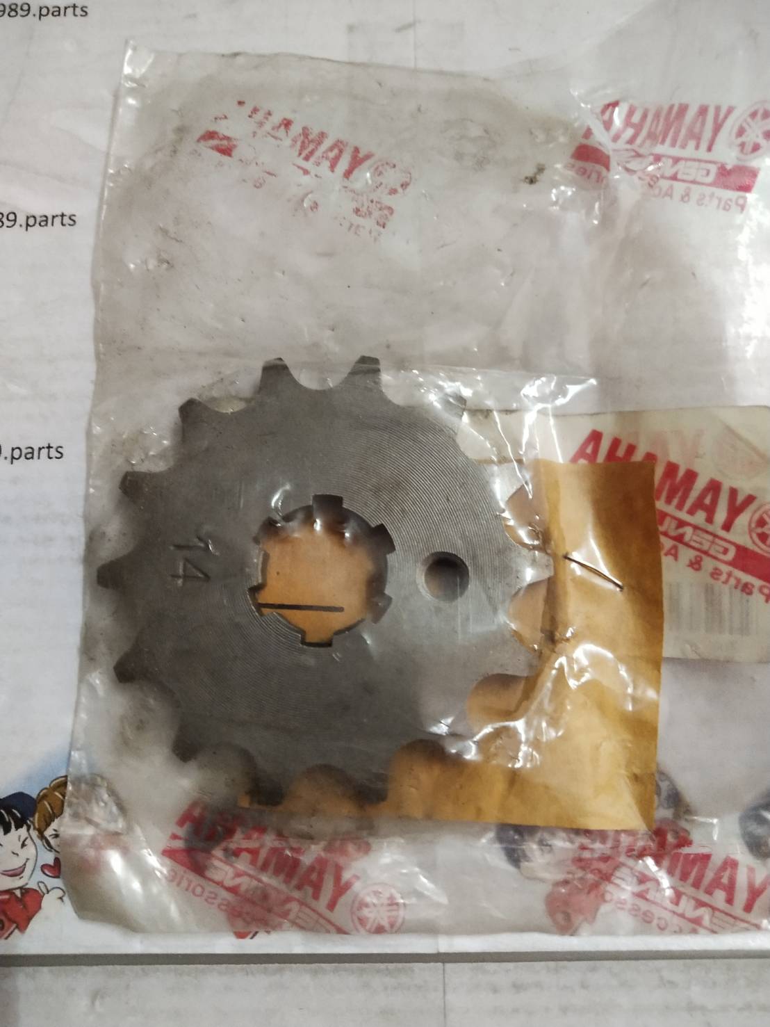 93812-14818 สเตอร์หน้า 14 ฟัน FINN 2018-2021 , SPARK115I , SPARK LX อะไหล่แท้ YAMAHA