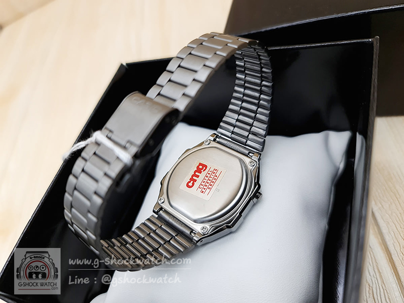 CASIO นาฬิกาข้อมือ นาฬิกากันน้ำ นาฬิกาของแท้ ประกันศูนย์ CMG 1 ปี รุ่น A168WGG-1B