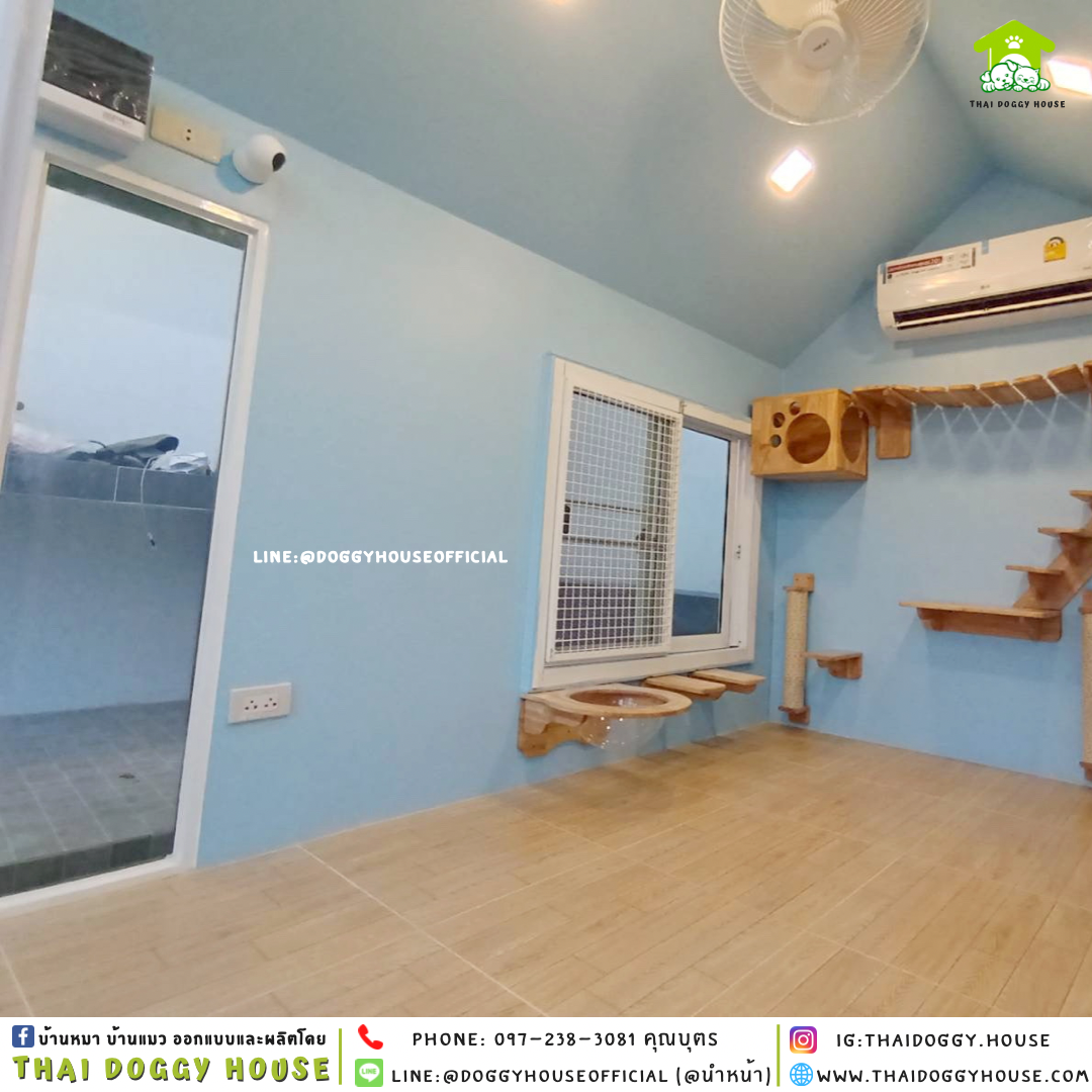 บ้านแมว รองรับการติดแอร์ แบบบ้าน 𝑵𝒐𝒓𝒅𝒊𝒄 𝒔𝒕𝒚𝒍𝒆