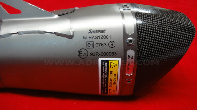 ท่อ Akrapovic Shorty สำหรับ BMW S1000RR 2009+ (For Exhibition only)