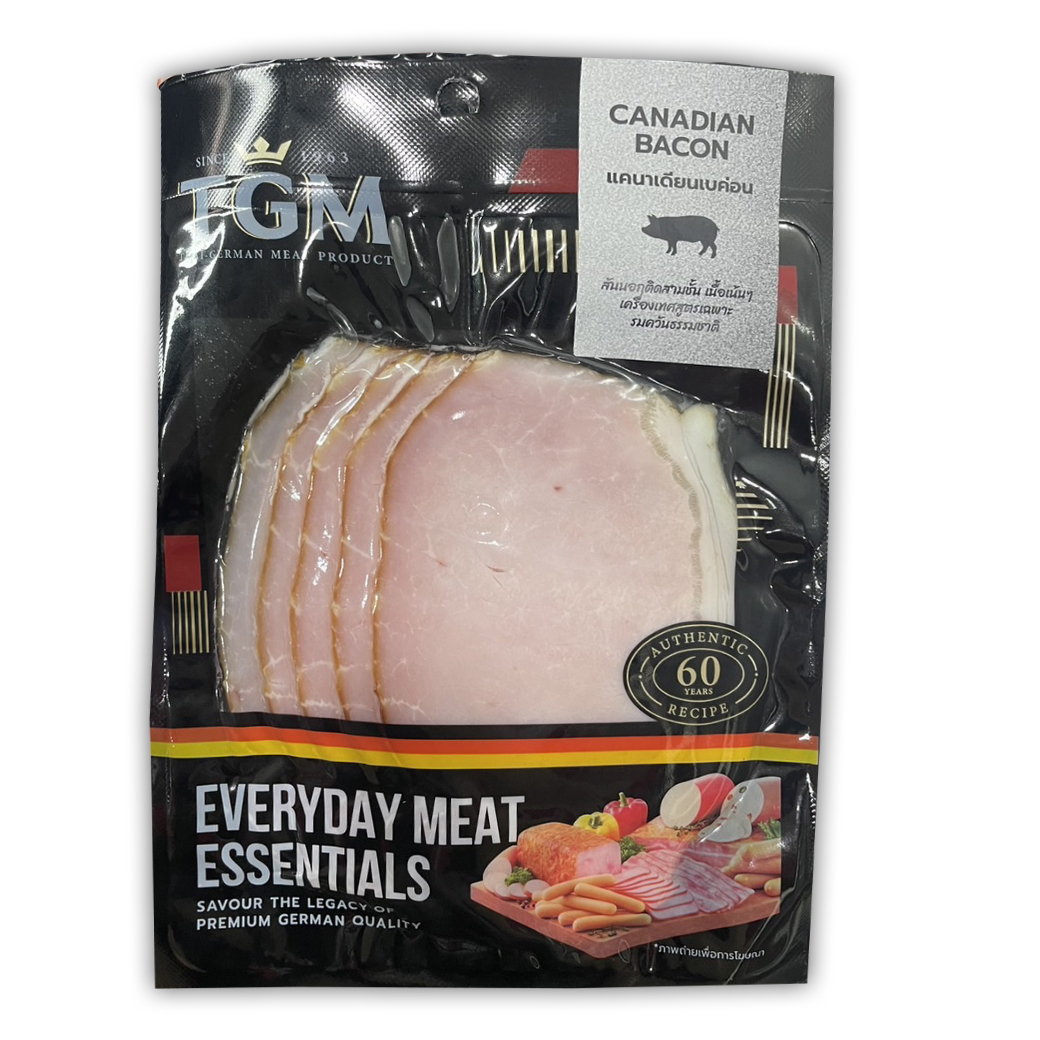 TGM Canadian Bacon แคนาเดียนเบคอน 90 g. (แช่เย็น) (05-8860)
