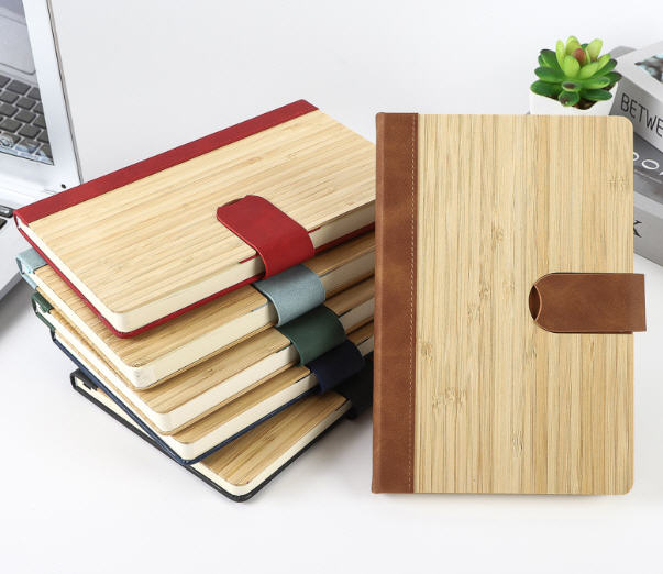 สมุดลายไม้ไผ่,สมุดโน้ต,รับทำสมุดโน้ต,สกรีนโลโก้,A5,สกรีน,สมุดโน้ตPU