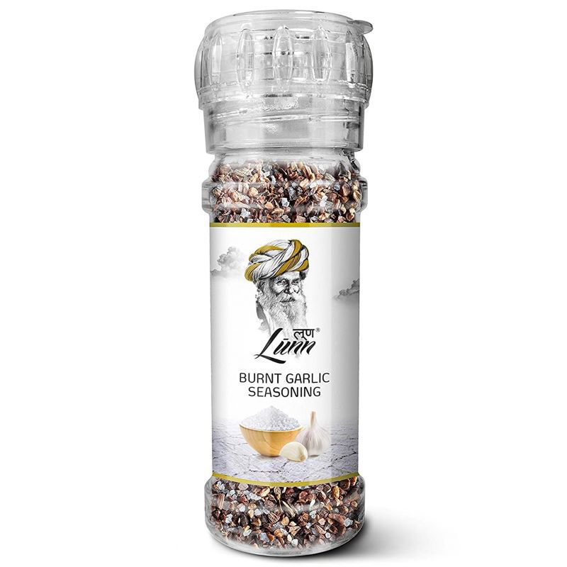 Lunn Burnt Garlic Seasoning Salt 70 g. ลุนน์ เกลือผสมเครื่องปรุงรสเบิร์นการ์ลิค 70 กรัม (05-9004)