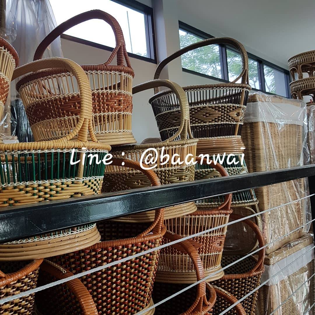 ตะกร้าทำบุญ ตะกร้าไปวัด ตะกร้าลายไทย