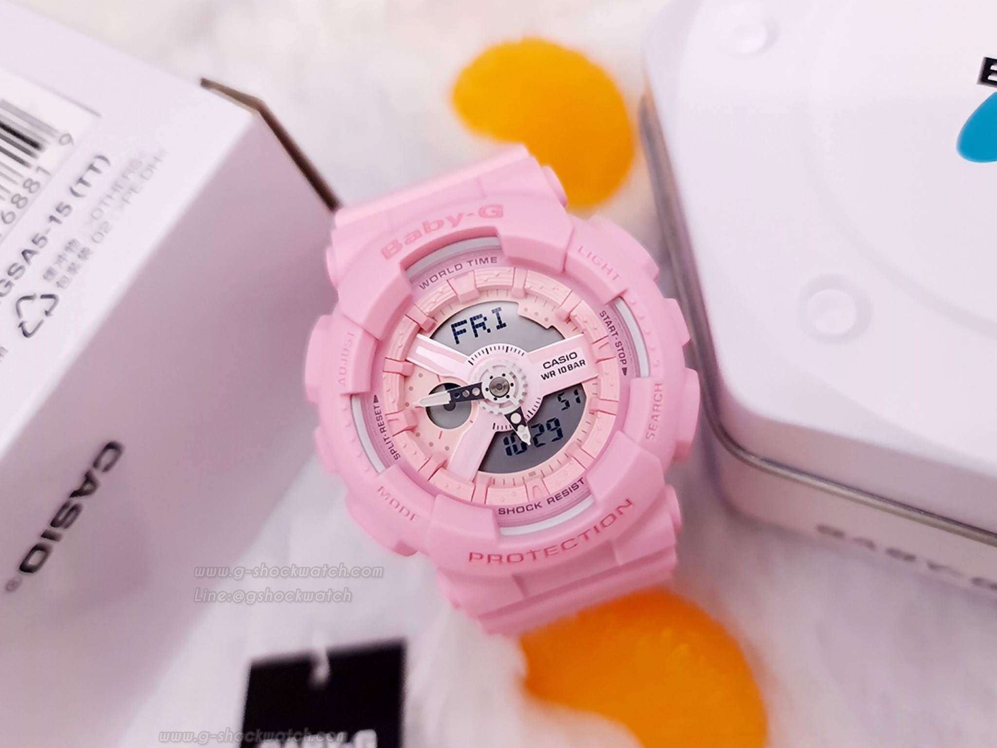 CASIO BABY-G นาฬิกาข้อมือ นาฬิกากันน้ำ นาฬิกาของแท้ ประกันศูนย์ CMG 1 ปี รุ่น BA-110-4A1