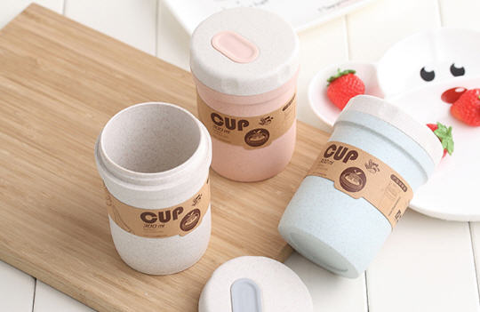 แก้วน้ำวัสดุธรรมชาติ,กระบอกอีโค่,แก้วน้ำฟางข้าวสาลี