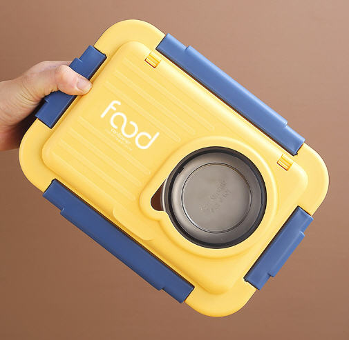 กล่องข้าวสแตนเลส,กล่องใส่อาหาร,กล่องข้าวสแตนเลสพร้อมช้อนตะเกียบ,สกรีนโลโก้