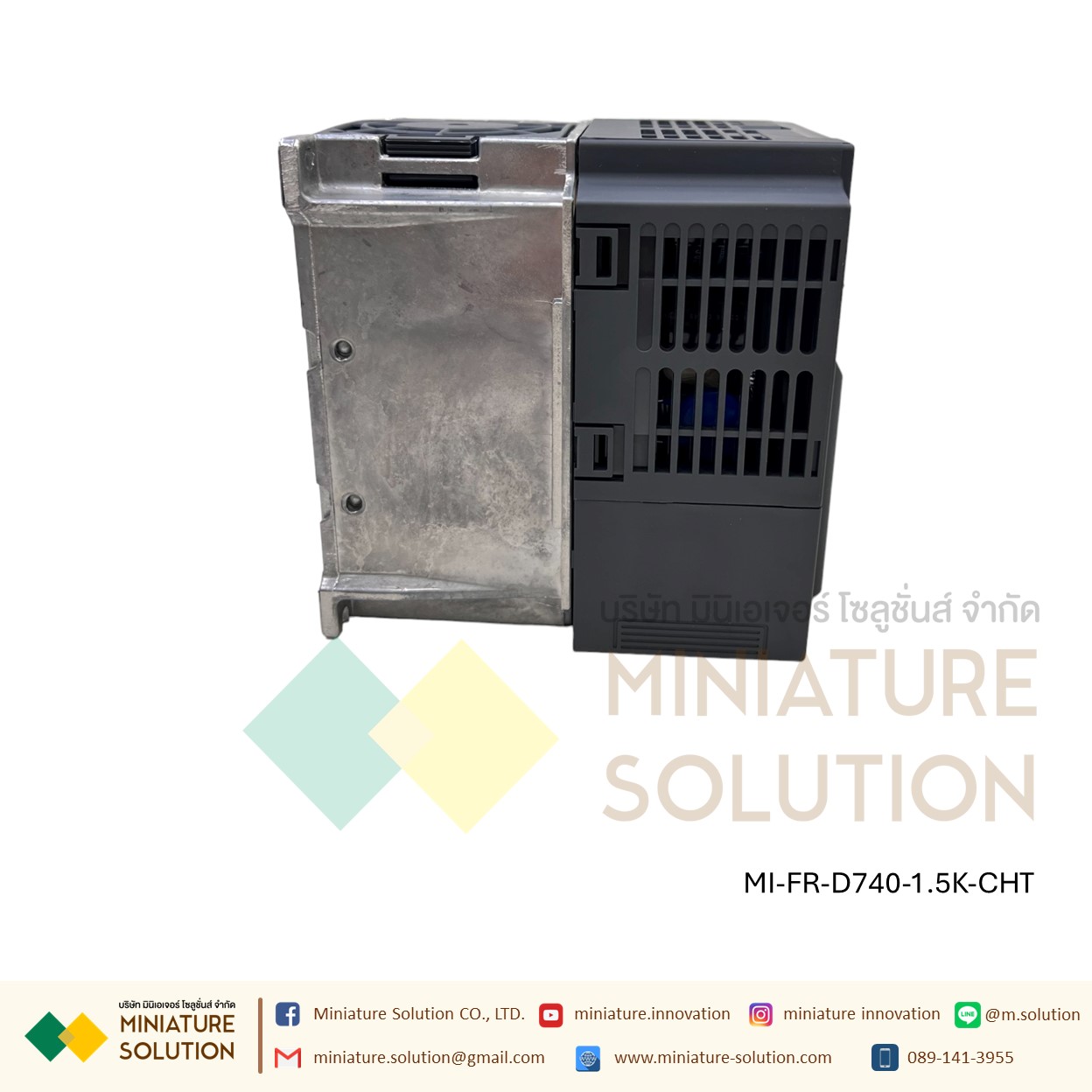 Mitsubishi FR-D740-1.5K-CHT Inverter 1.5KW 2HP Input 3-Phase 380-480VAC Output 3-Phase 380-480VAC 0.2-400Hz D700 Series