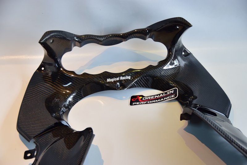 Magical Racing-ชุดคาร์บอนครอบเฟรม+เรือนไมล์ (Frame Cockpit cover carbon) สำหรับ Hayabusa