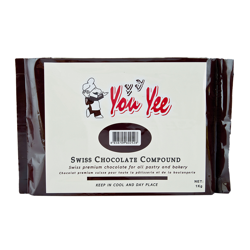 (ยกลัง) Swiss Chocolate Compound ตรา You Yee สวิสช็อคโกแลตคอมพาวด์ ยูยี 1 kg.x 12 (05-5290-11)